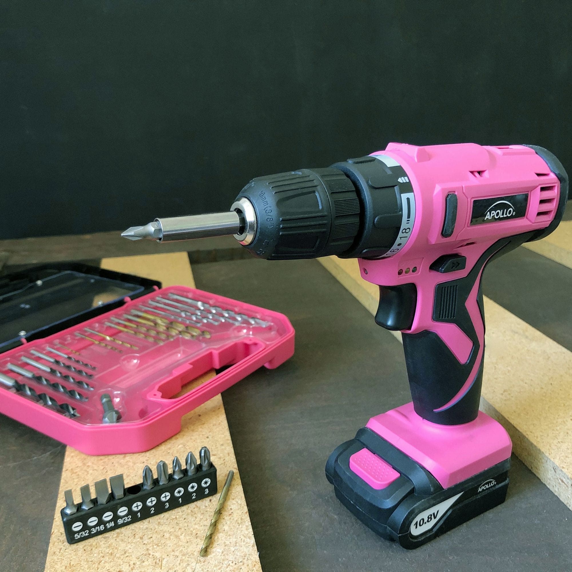 10.8 Volt Lithium-Ion Cordless Drill with 30 Piece Accessory Set PINK - DT4937P - Image 8
