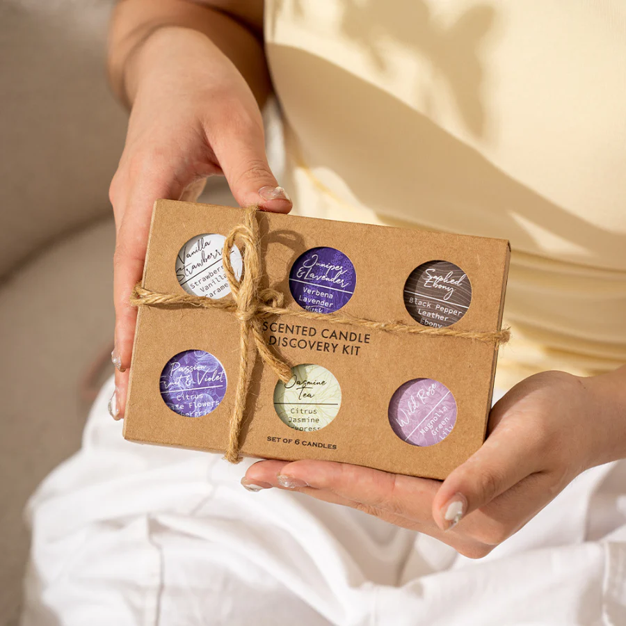 12 Premium Perfume-Infused Scented Candles with Essential Oils, Natural Soy Wax, and Long-Lasting Fragrance, Gift Set and Sample Pack Soy Wax Candles for Home Décor and Aromatherapy Ambience - Image 2