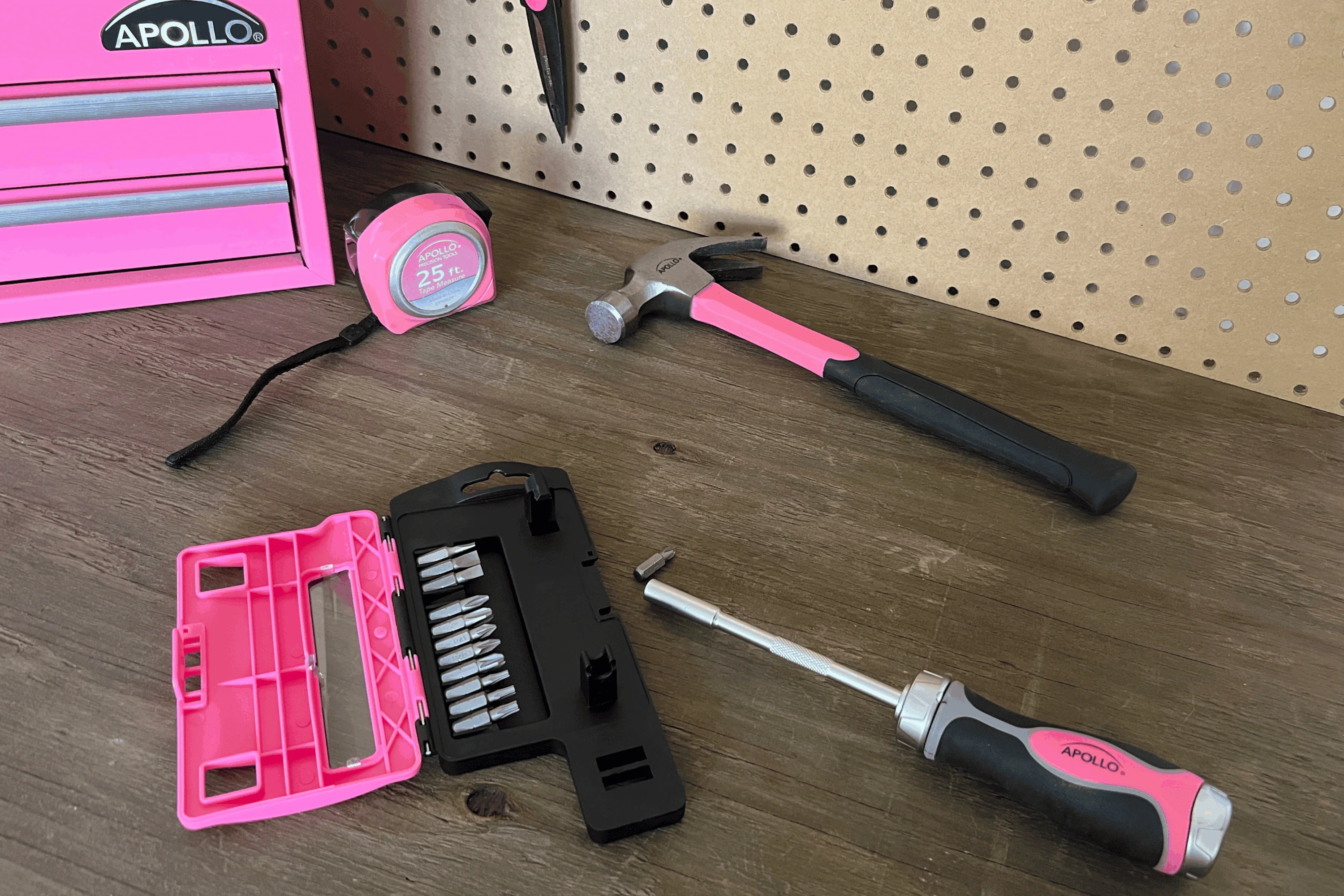 13-in-1 Ratcheting Screwdriver with Bit Set â Pink -- DT5021P - Image 2