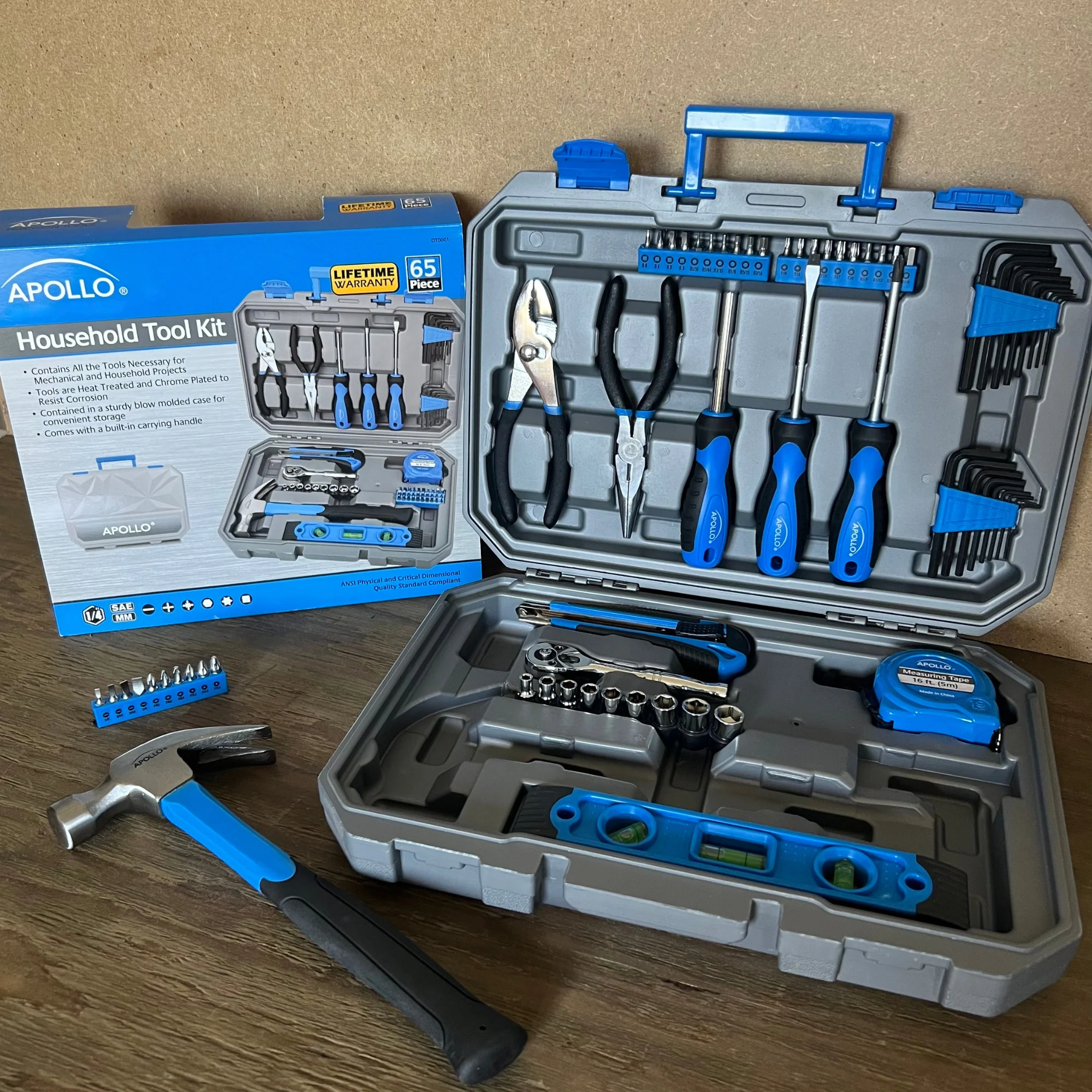 65 Piece Household and Mechanical Tool Set -- DT0001 - Image 8