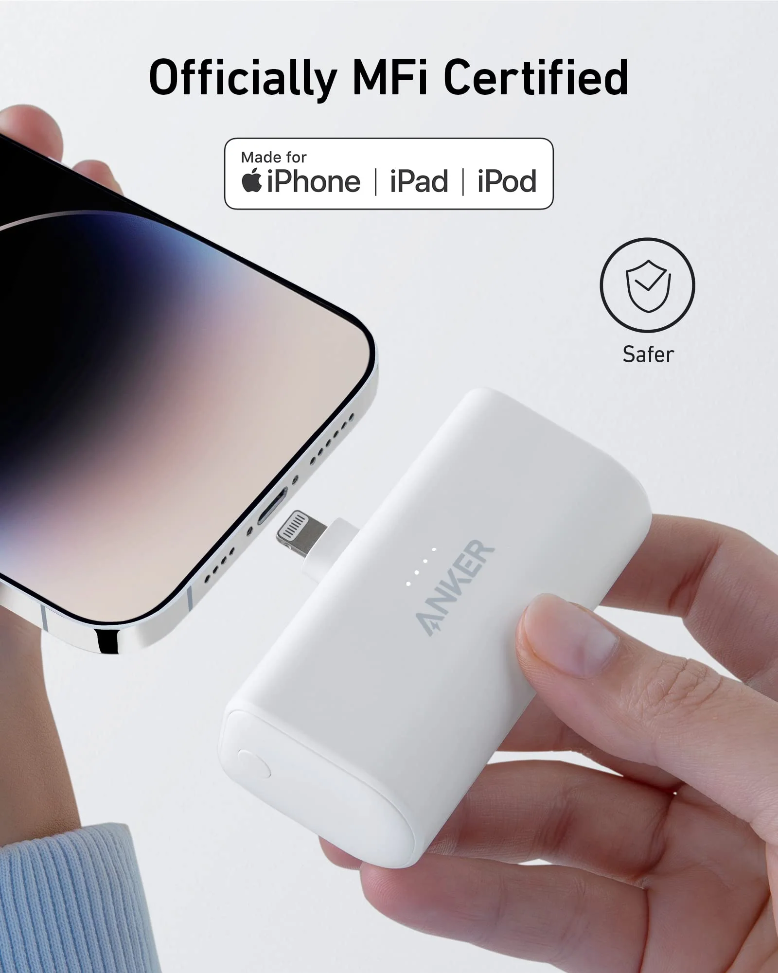 Anker Nano Power Bank (12W, Built-In Lightning Connector) - Image 8