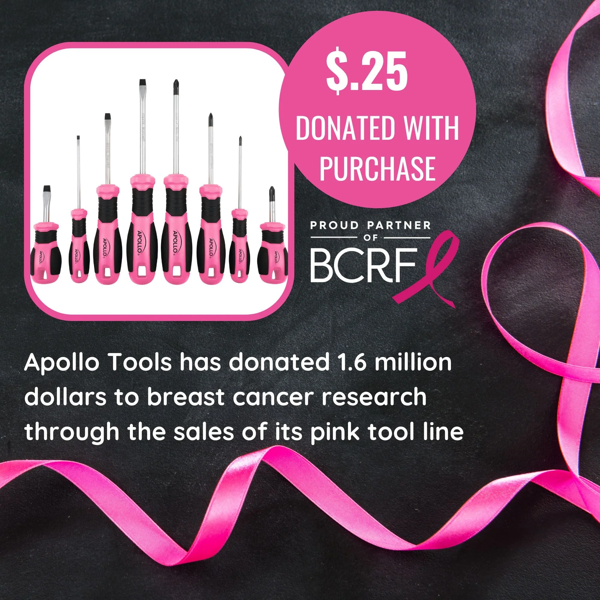 Apollo Tools 8 Pink Essential Screwdriver Set DT5018P - Image 7