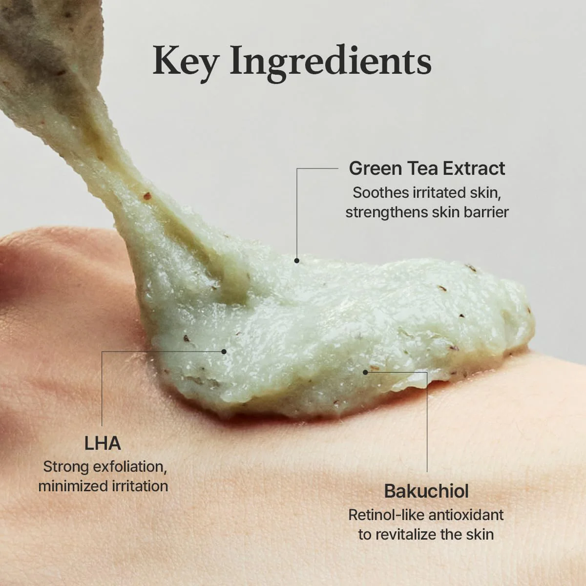 Arencia Green Tea + LHA Deep Pore Rice Cake Cleanser - Image 3