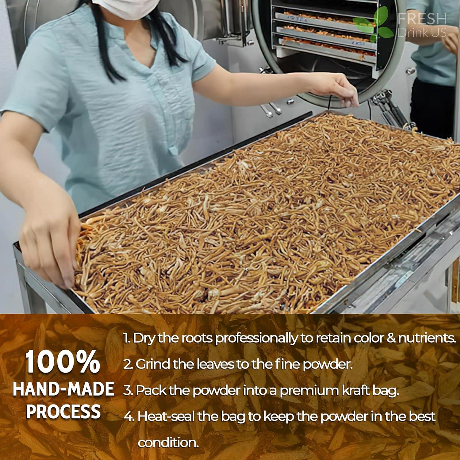 Burdock Root Powder, Burdock Root Extract, 100% Natural & Pure from Burdock Root, Burdock Root Herbal Tea, No Additives, No Caffeine, Vegan - Image 6