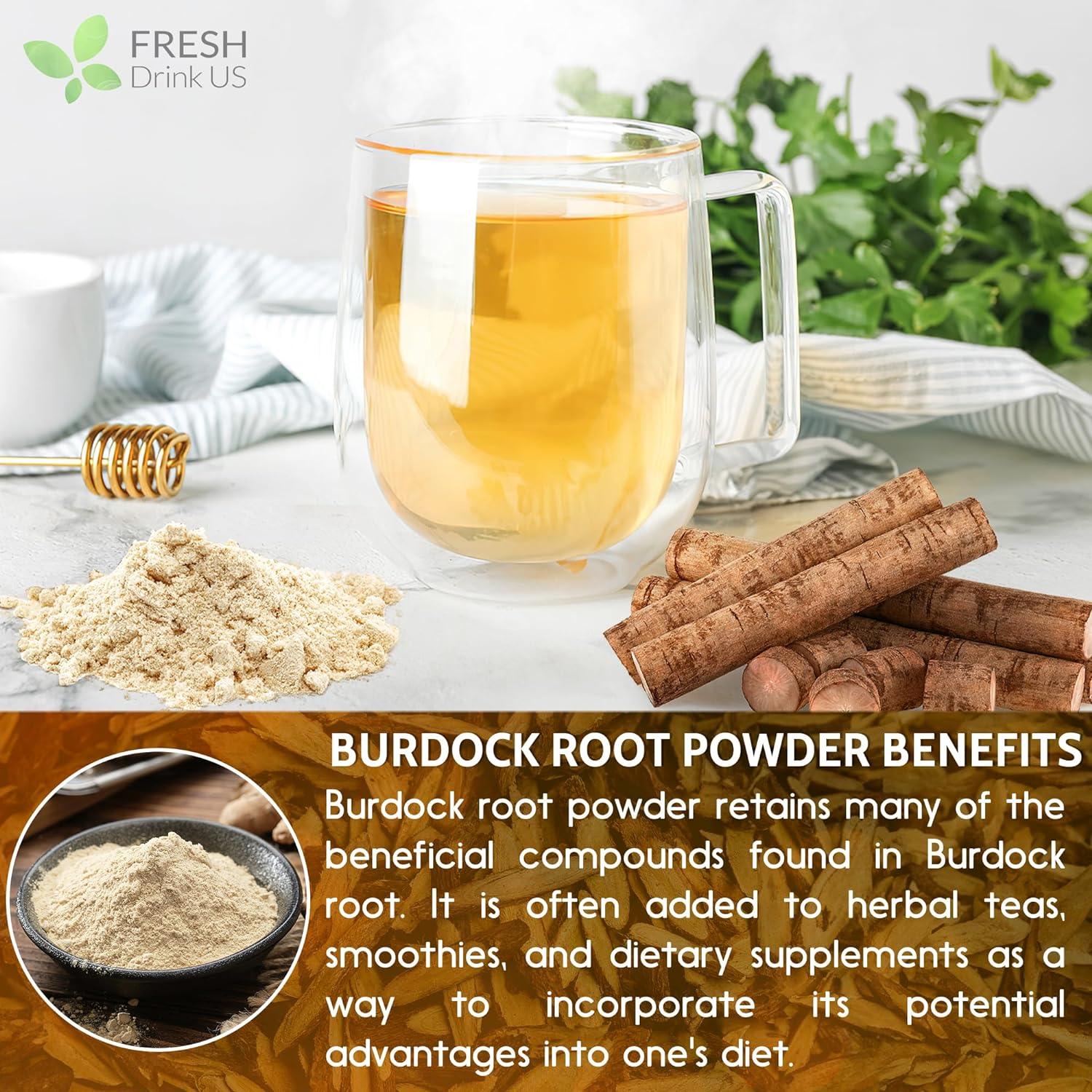 Burdock Root Powder, Burdock Root Extract, 100% Natural & Pure from Burdock Root, Burdock Root Herbal Tea, No Additives, No Caffeine, Vegan - Image 8