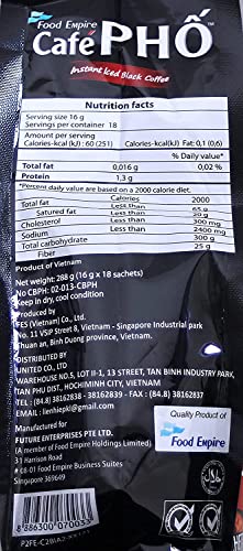 Cafe Pho Vietnamese Instant Coffee Mix, Iced Black Coffee, Cafe Den Da, Single Serve Coffee Packets, Bag of 18 Sachets, Pack of 1 - Image 7