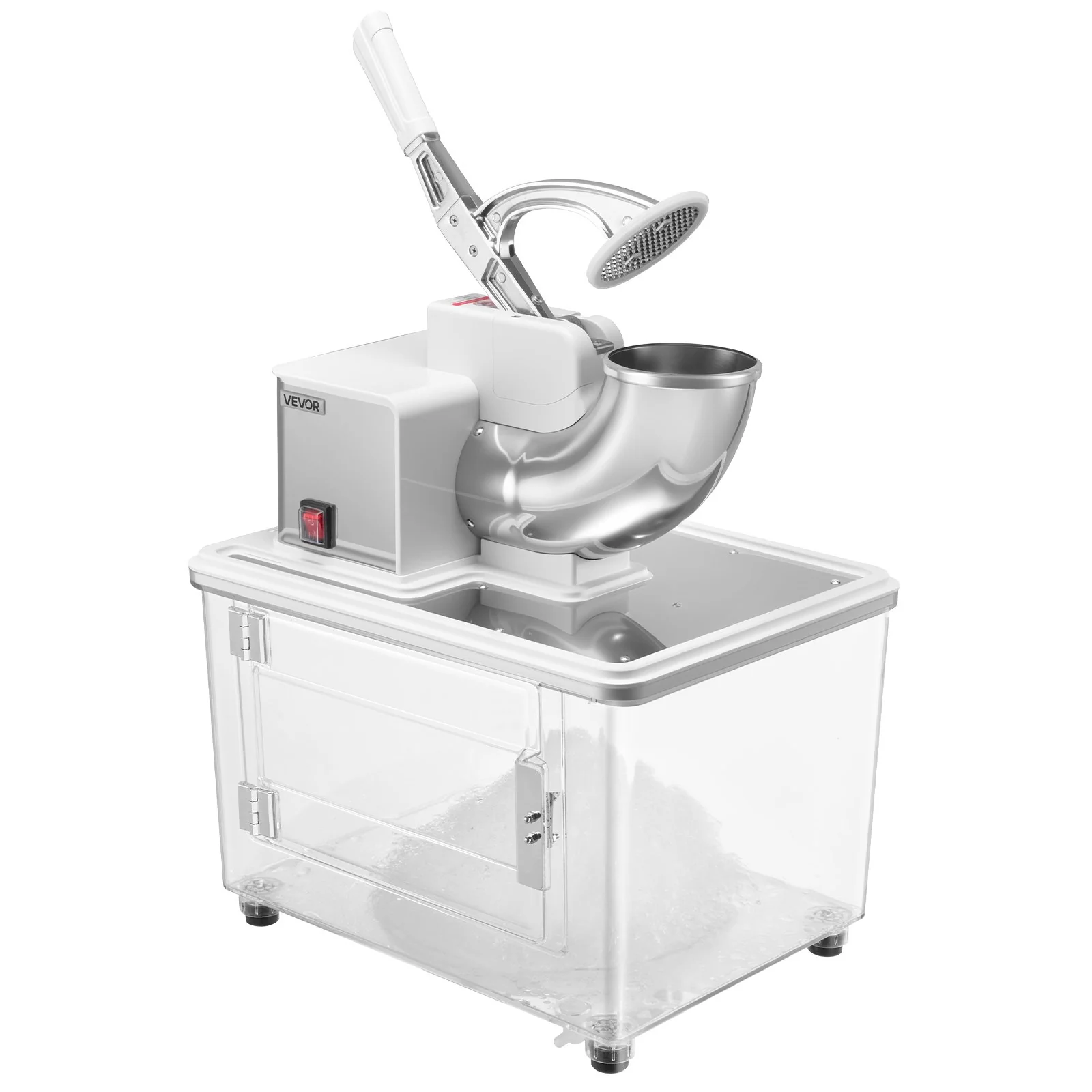 Commercial Ice Crusher 661LBS/H Electric Snow Cone Maker Shaved Ice White - Image 8