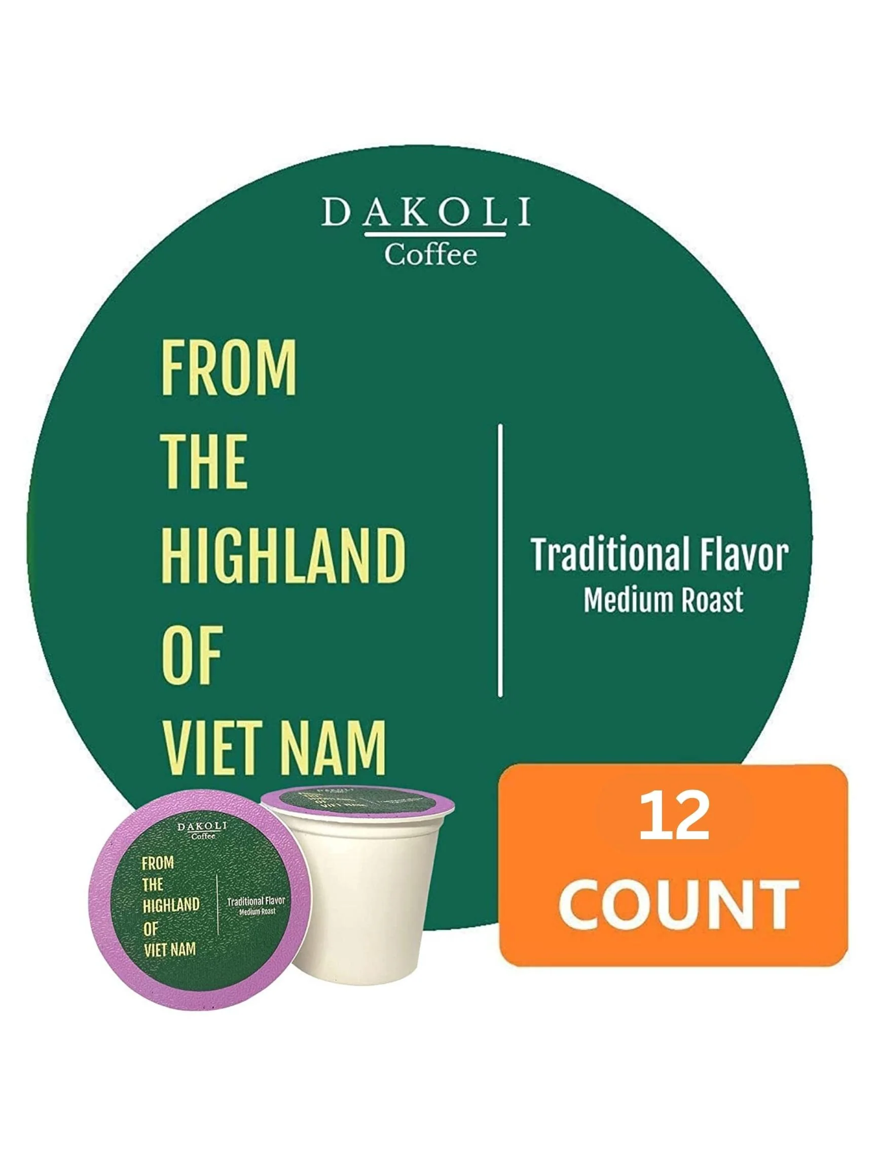 Dakoli Vietnamese Coffee - (12 Count) Single Serve Vietnamese Coffee Capsule, Strong and Bold, Medium Roast, Traditional Ground Coffee - Image 5
