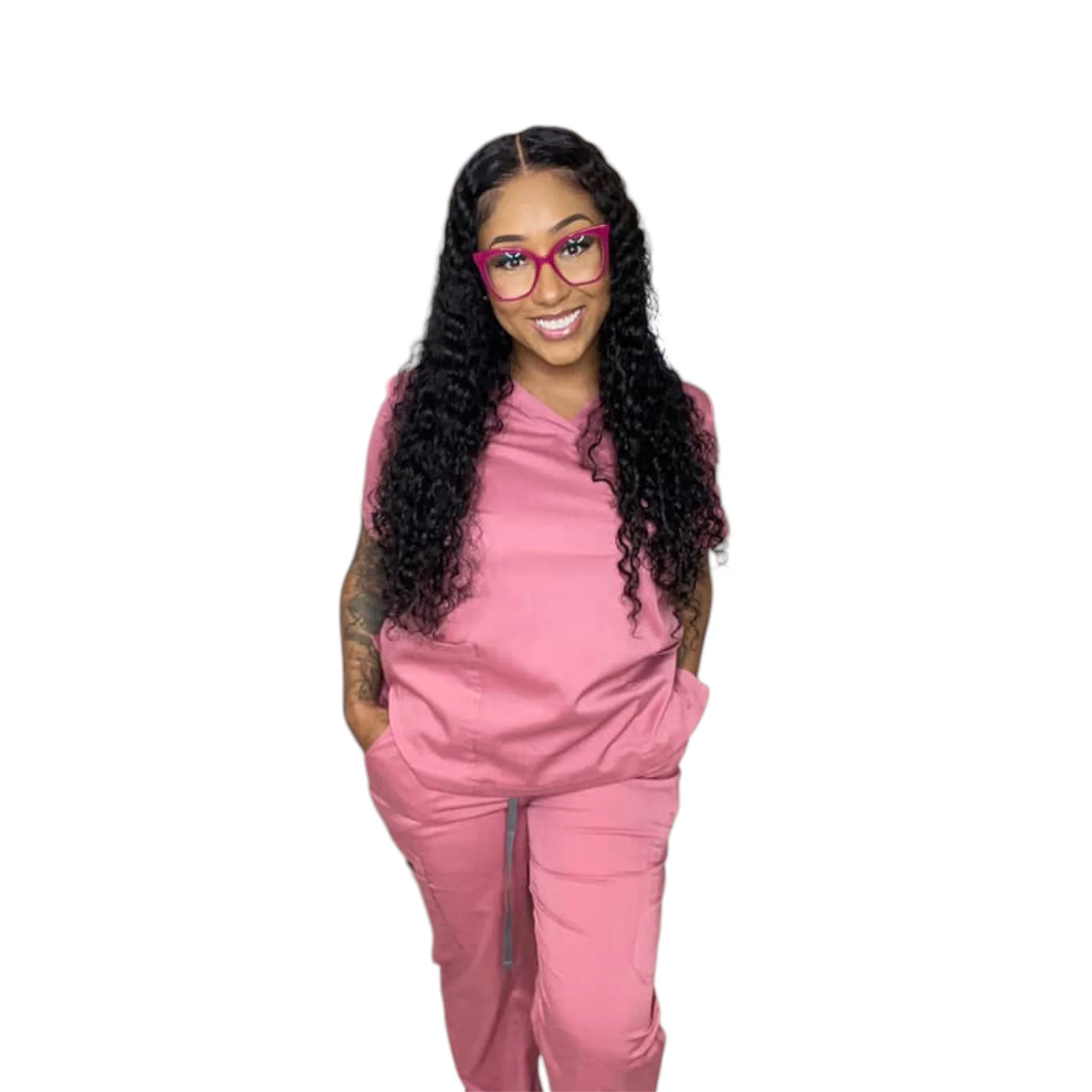 DK 4 Pocket V-Neck Scrub Top (Unisex)