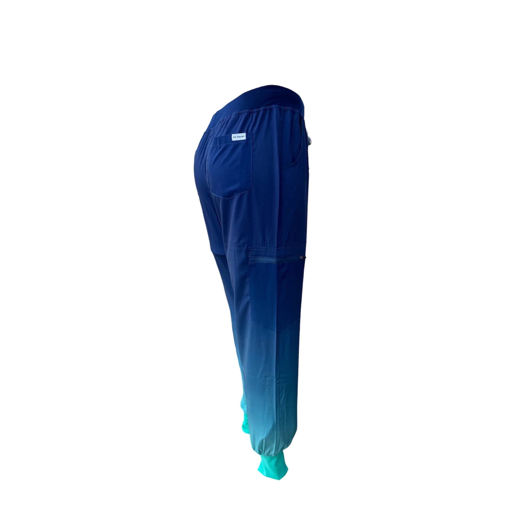 DK Gradient Jogger Scrub Pants (Blue/Green) - Image 3