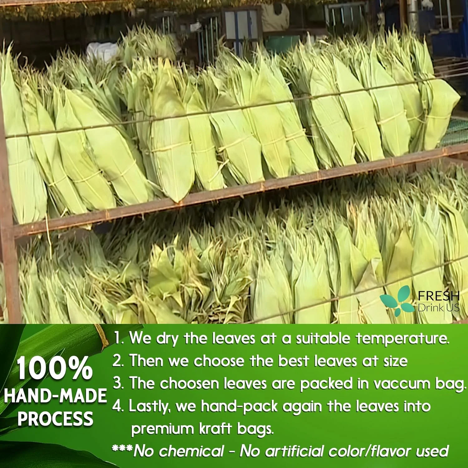Dried Bamboo Whole Leaves, Bamboo Leaf, Sugar Free, Gluten Free, Whole Big Leaves, Bamboo Leaf For Cooking - Image 3