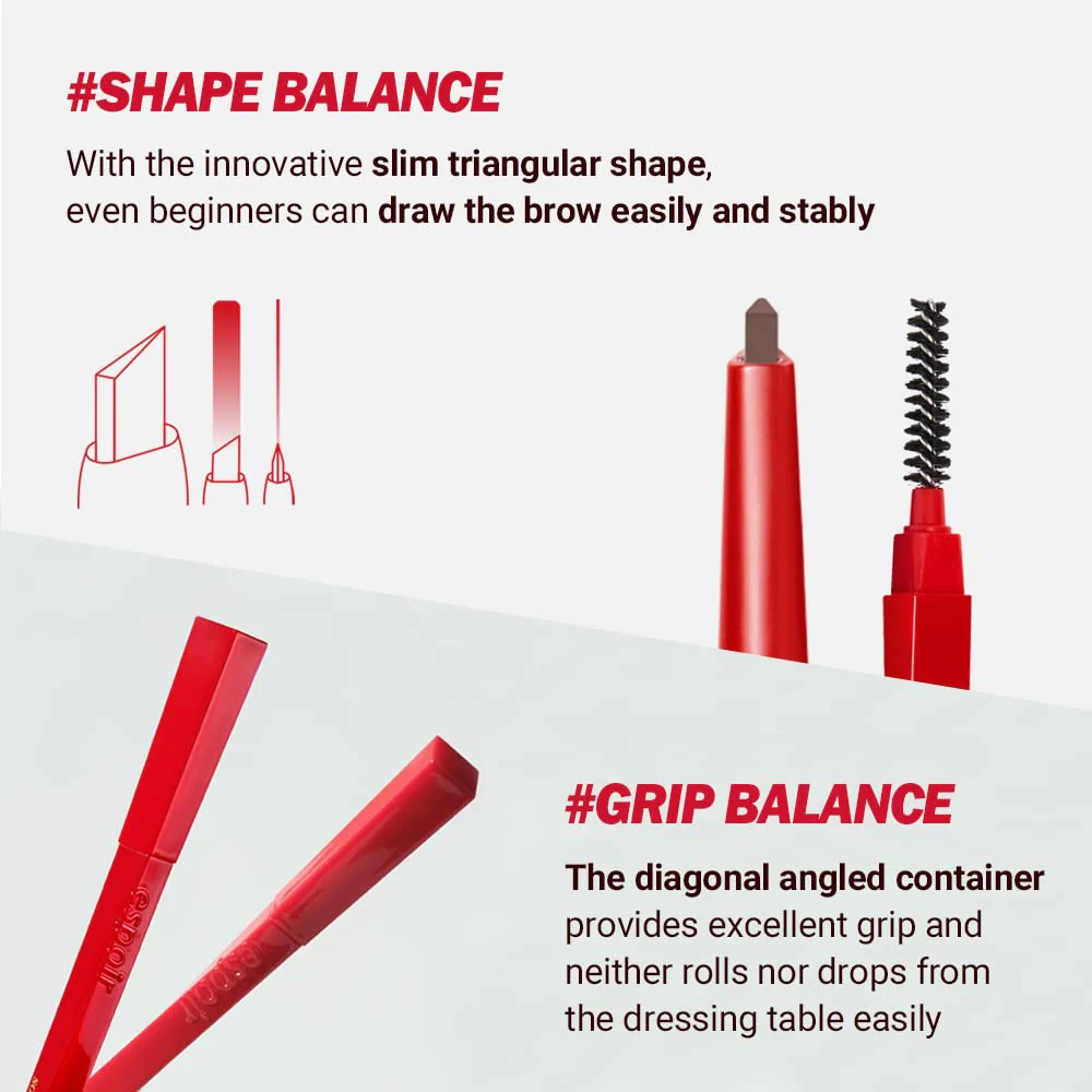 espoir The Brow Balance Pencil - Ash Brown - Image 4