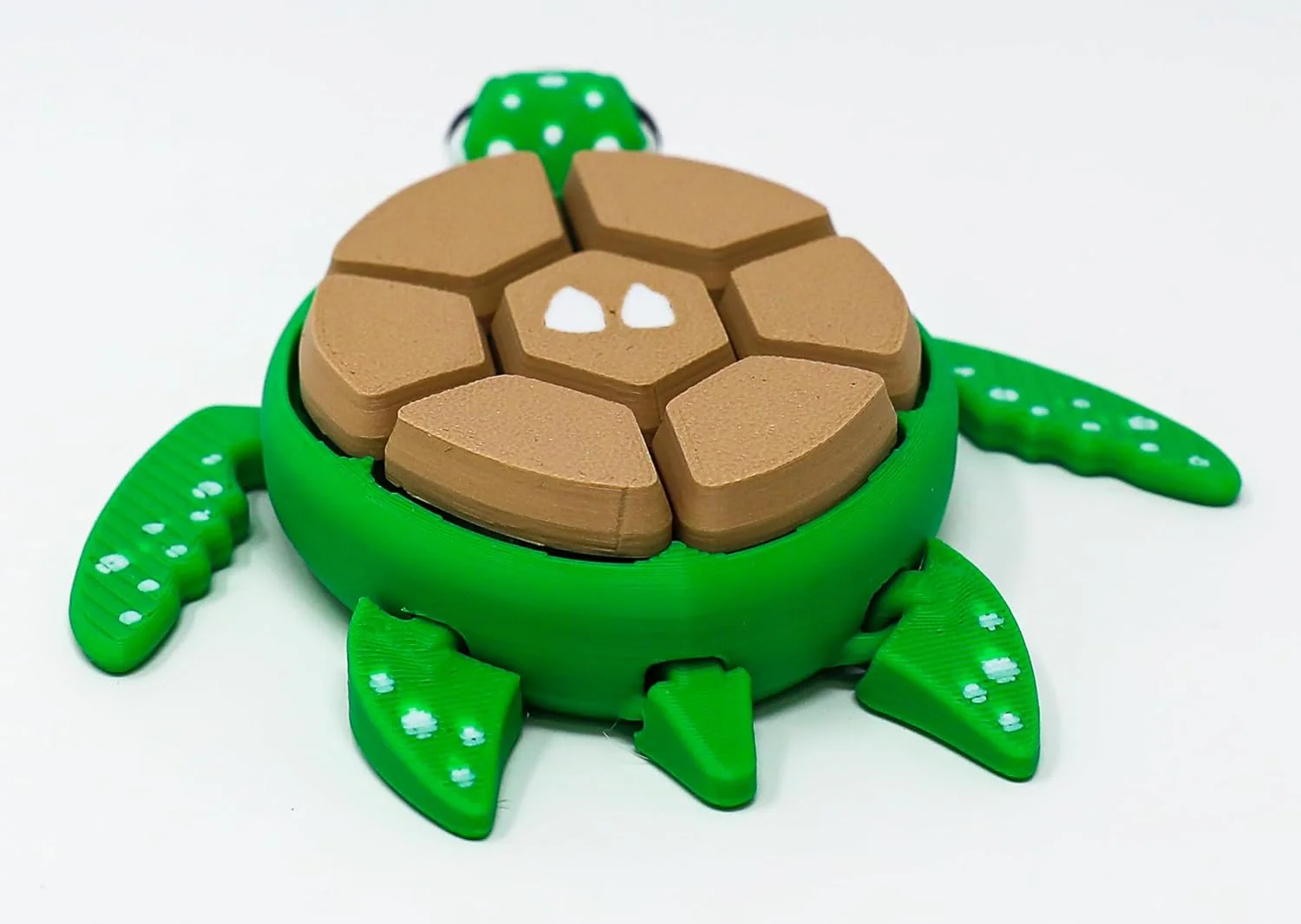 Fruit Turtle Fidget Clicker Keychain 3D Printed - Sensory Stress Relief Toy for Autism, ADHD, Anxiety, and Fidgeting (Apple Turtle) - Image 4