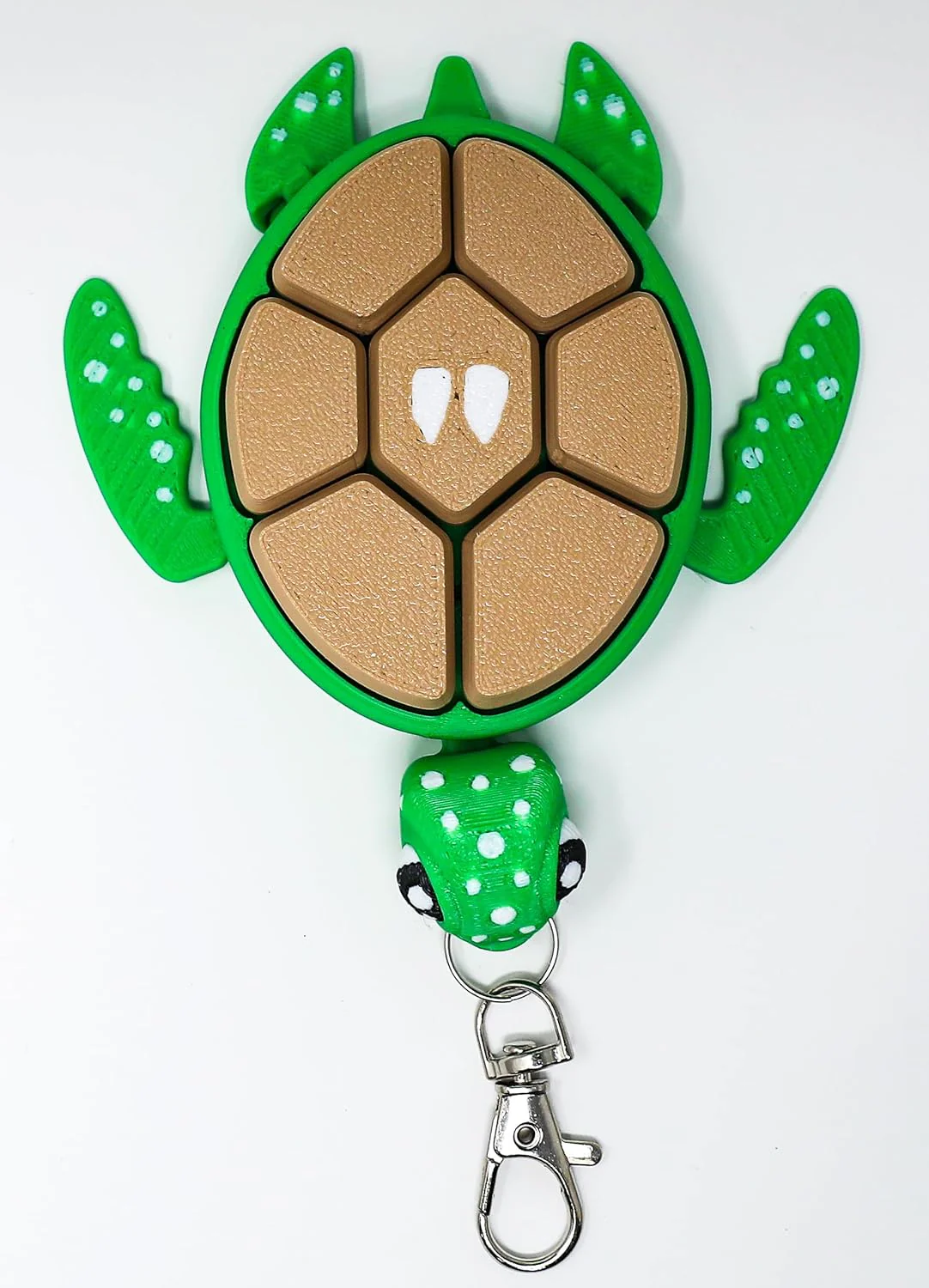 Fruit Turtle Fidget Clicker Keychain 3D Printed - Sensory Stress Relief Toy for Autism, ADHD, Anxiety, and Fidgeting (Apple Turtle) - Image 5