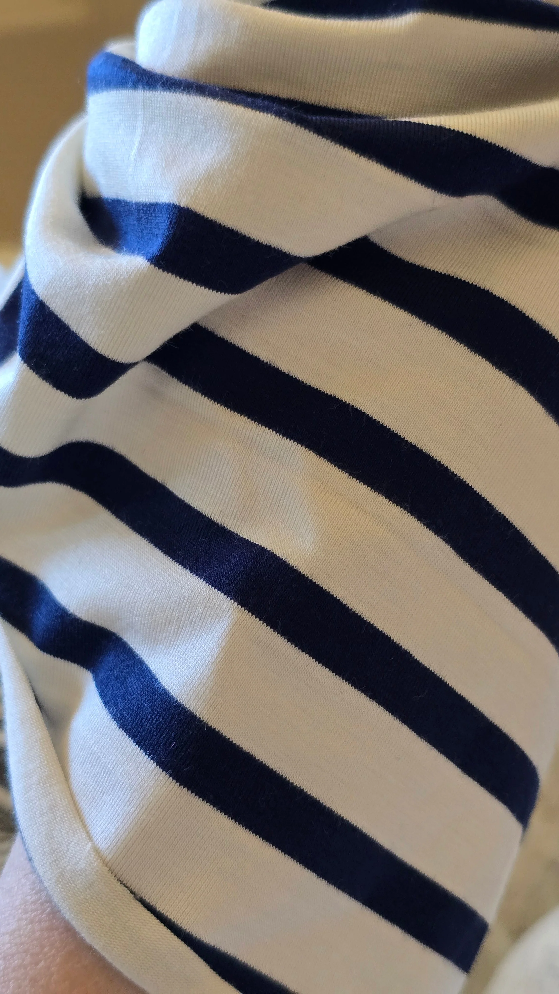 Harriette | Navy Stripe | Classic Headwrap - Image 2