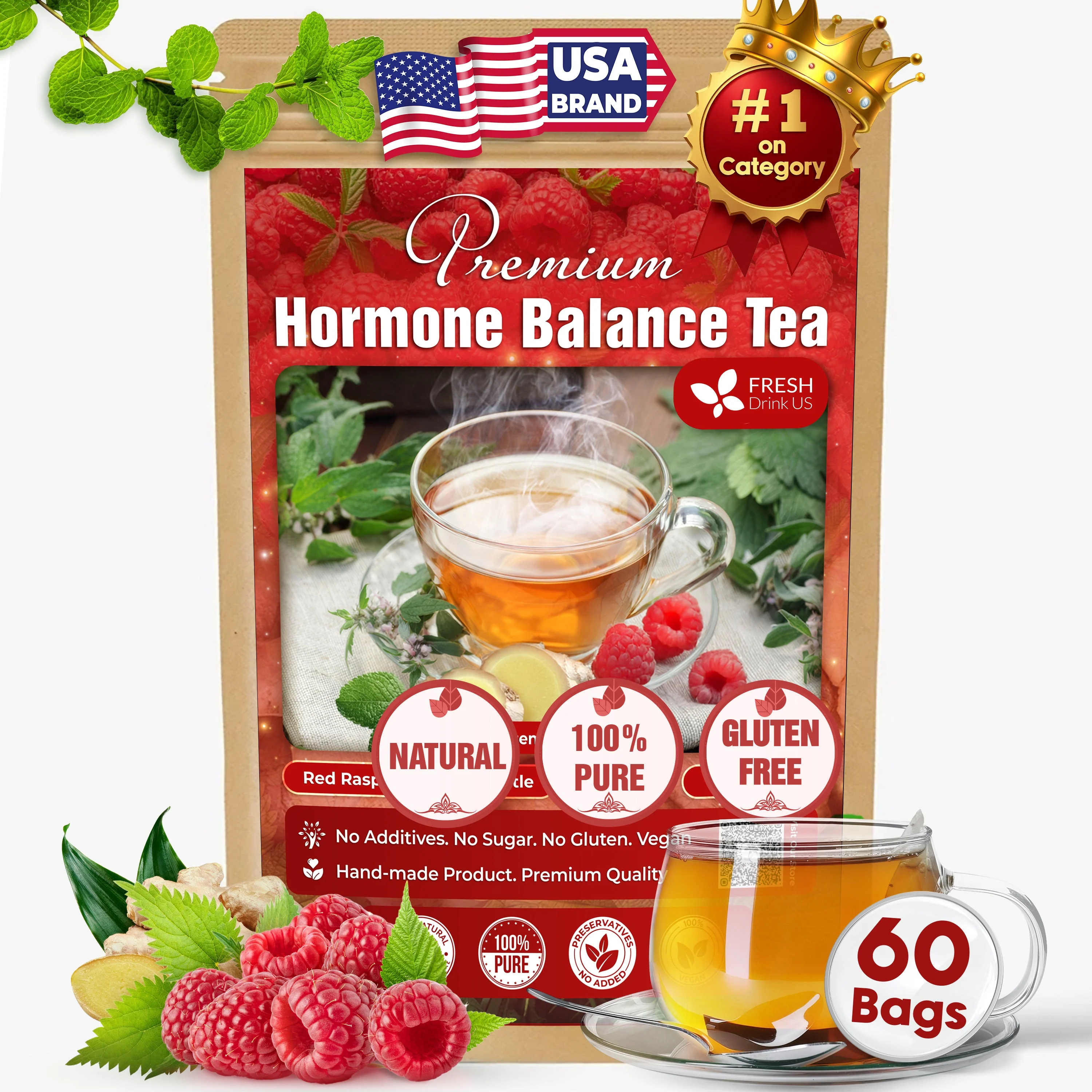 Hormone Balance Natural Menstrual Cycle Support Tea - Image 10