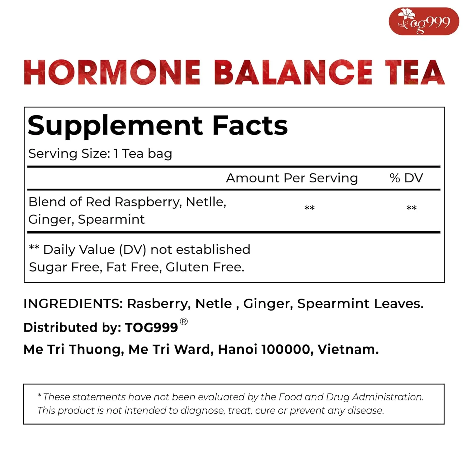 Hormone Balance Natural Menstrual Cycle Support Tea - Image 2
