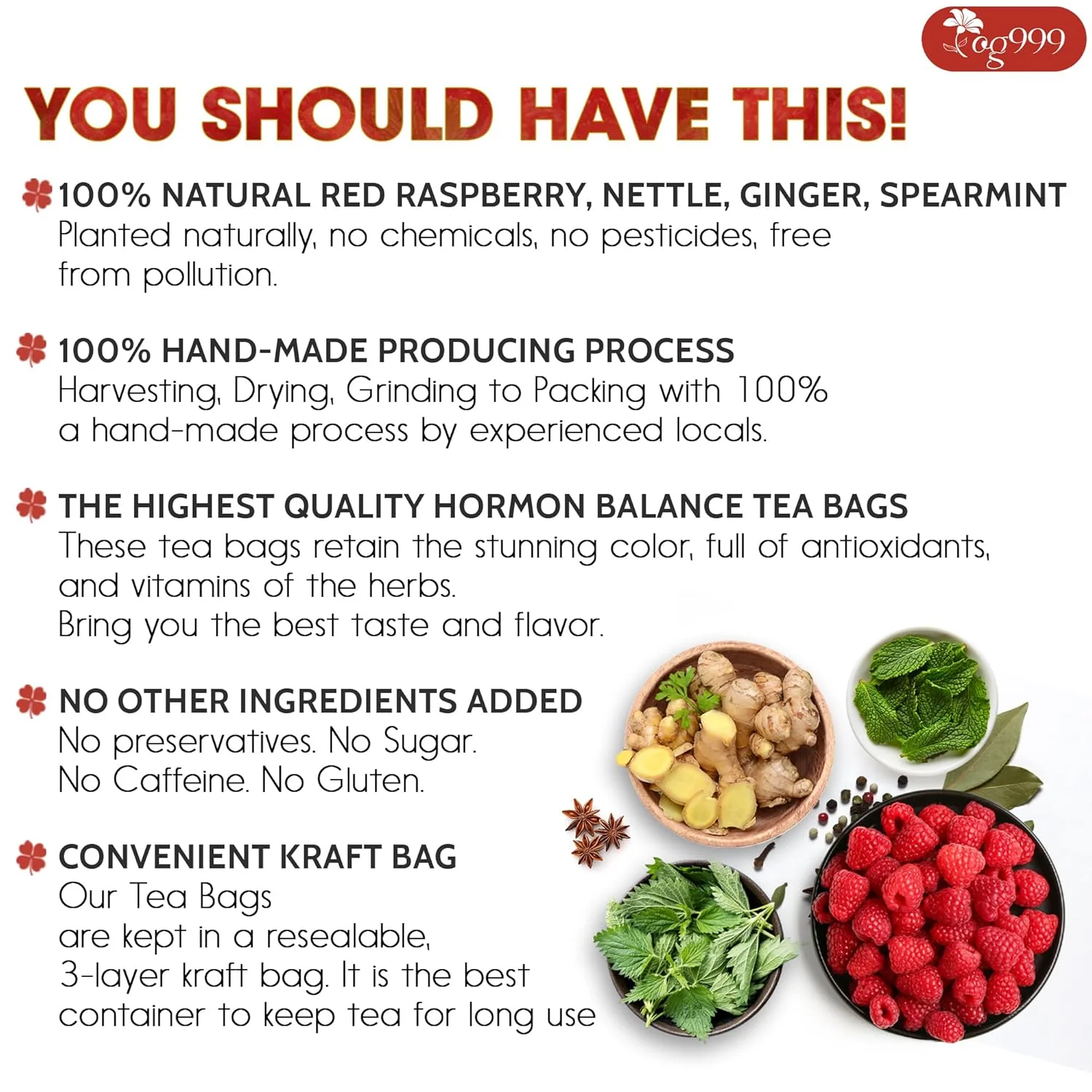 Hormone Balance Natural Menstrual Cycle Support Tea - Image 3
