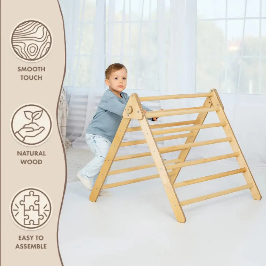 Indoor Montessori Triangle Climbing Ladder for Toddlers 1-7 y.o. - Image 3