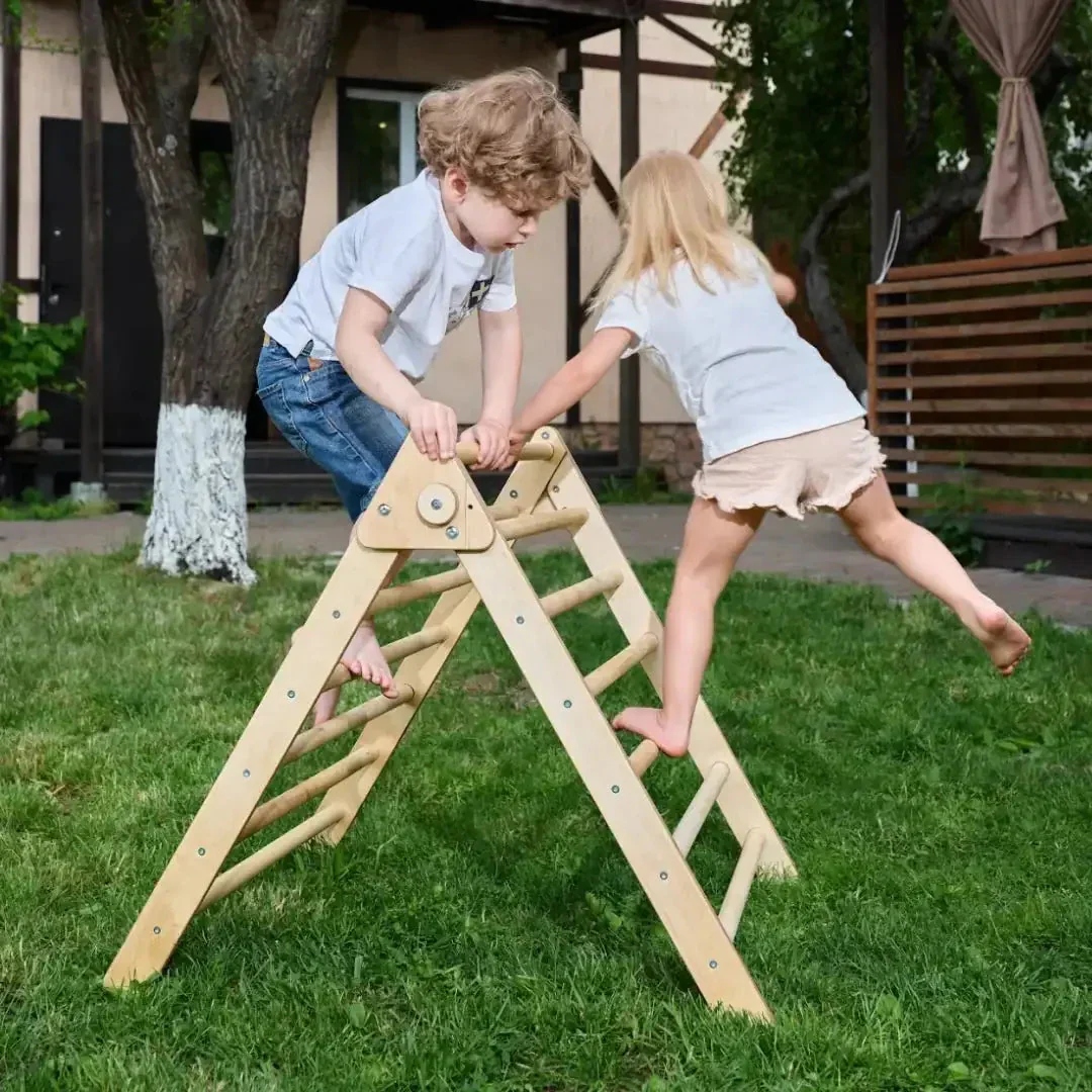 Indoor Montessori Triangle Climbing Ladder for Toddlers 1-7 y.o. - Image 6