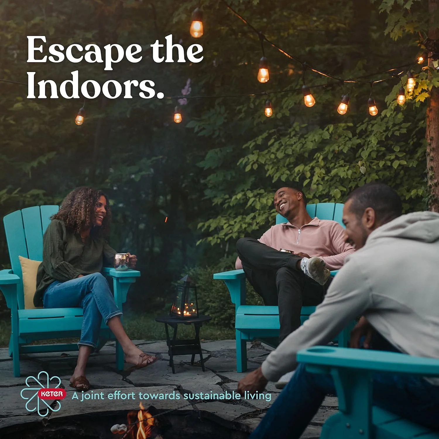 Keter Modern Cool Bar Outdoor Patio Furniture and Hot Tub Side Table with 7.5 Gallon Beer and Wine Cooler, Teal - Image 8