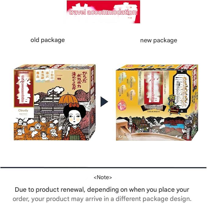 Kracie TABI NO YADO Nigori Cloudy Hot Spring Series Assortment Bath Salts - Image 4