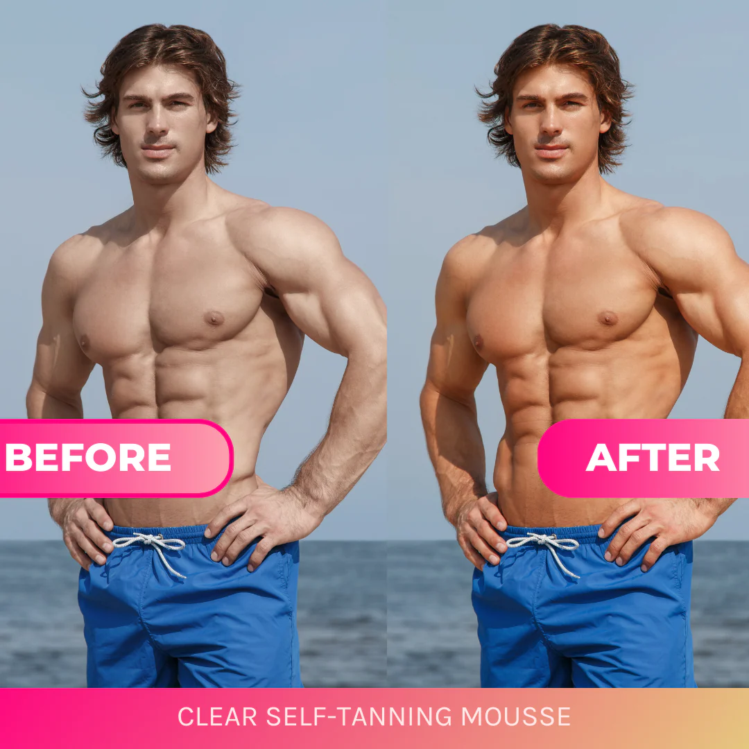 MAN TAN CLEAR SELF TANNING MOUSSE - Image 2