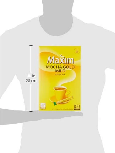 Maxim Mocha Gold Mild Coffee Mix 12g X 100pc (2.64 Pound) - Image 4