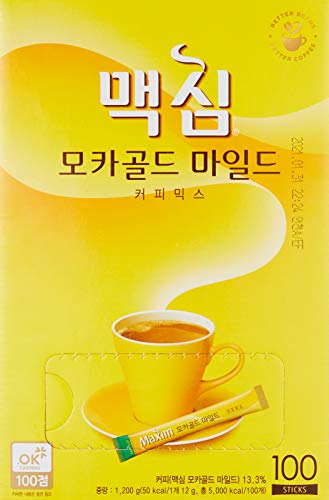 Maxim Mocha Gold Mild Coffee Mix 12g X 100pc (2.64 Pound) - Image 5