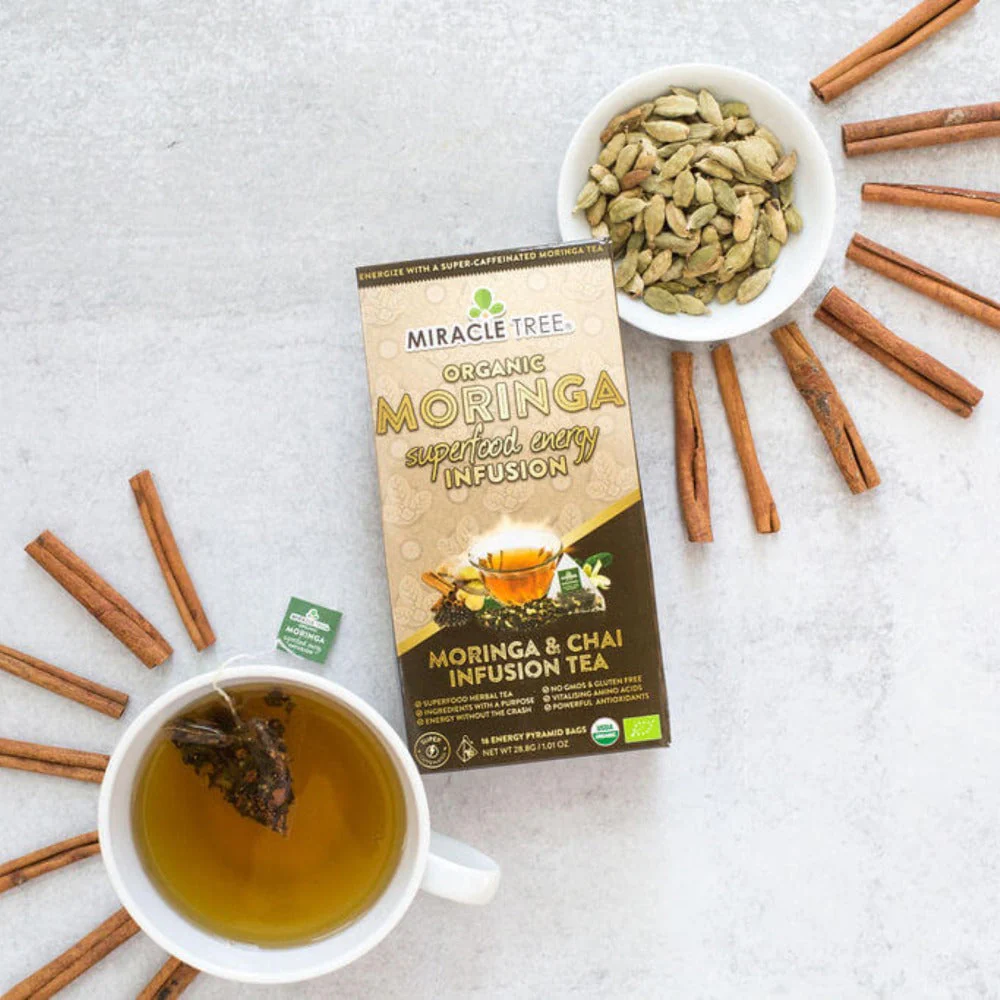 Moringa Energy Tea, Chai - Image 4