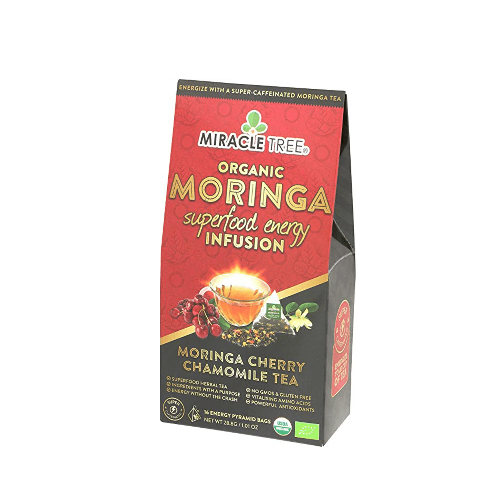 Moringa Energy Tea, Cherry Chamomile - Image 2