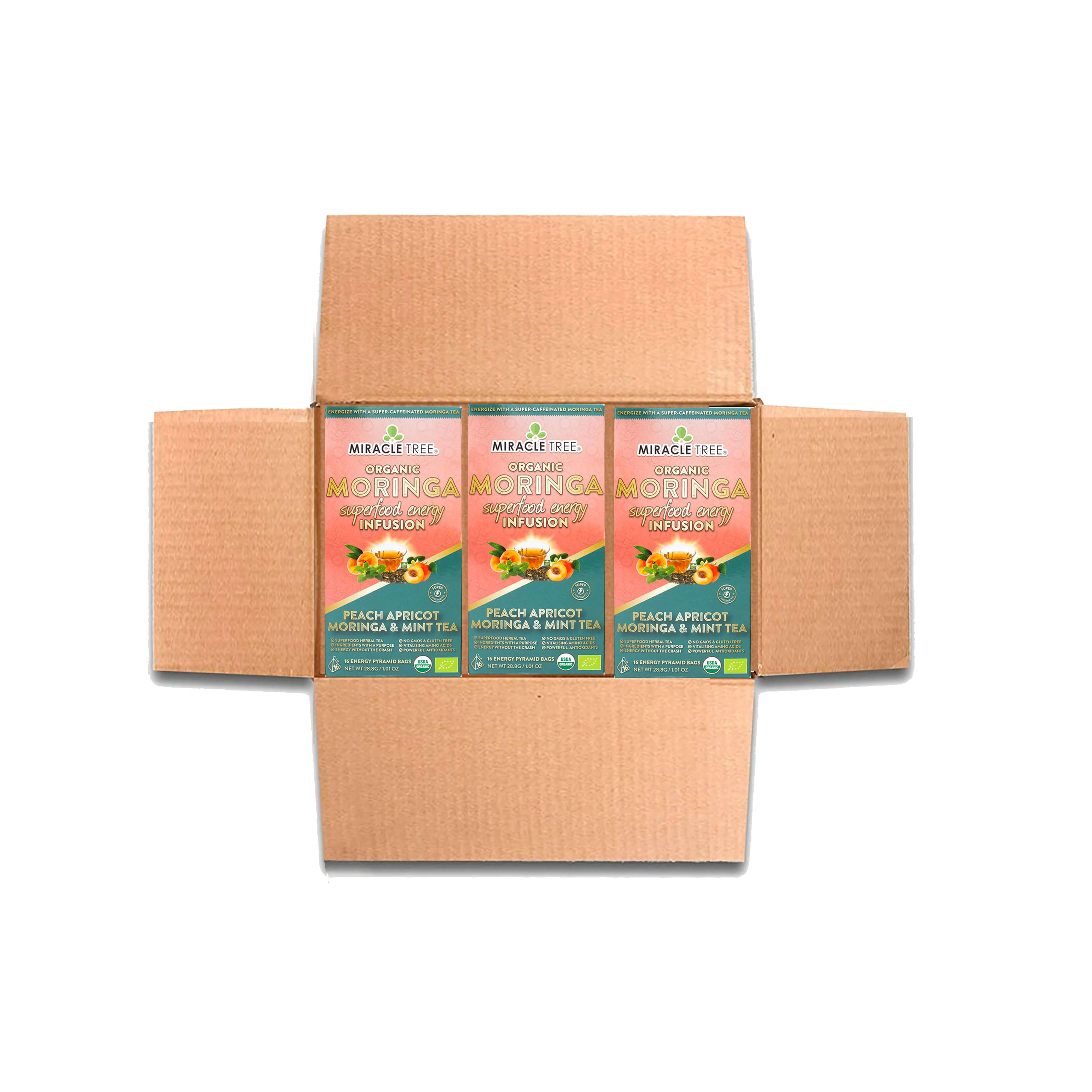 Moringa Energy Tea, Peach Mint Apricot - Image 5