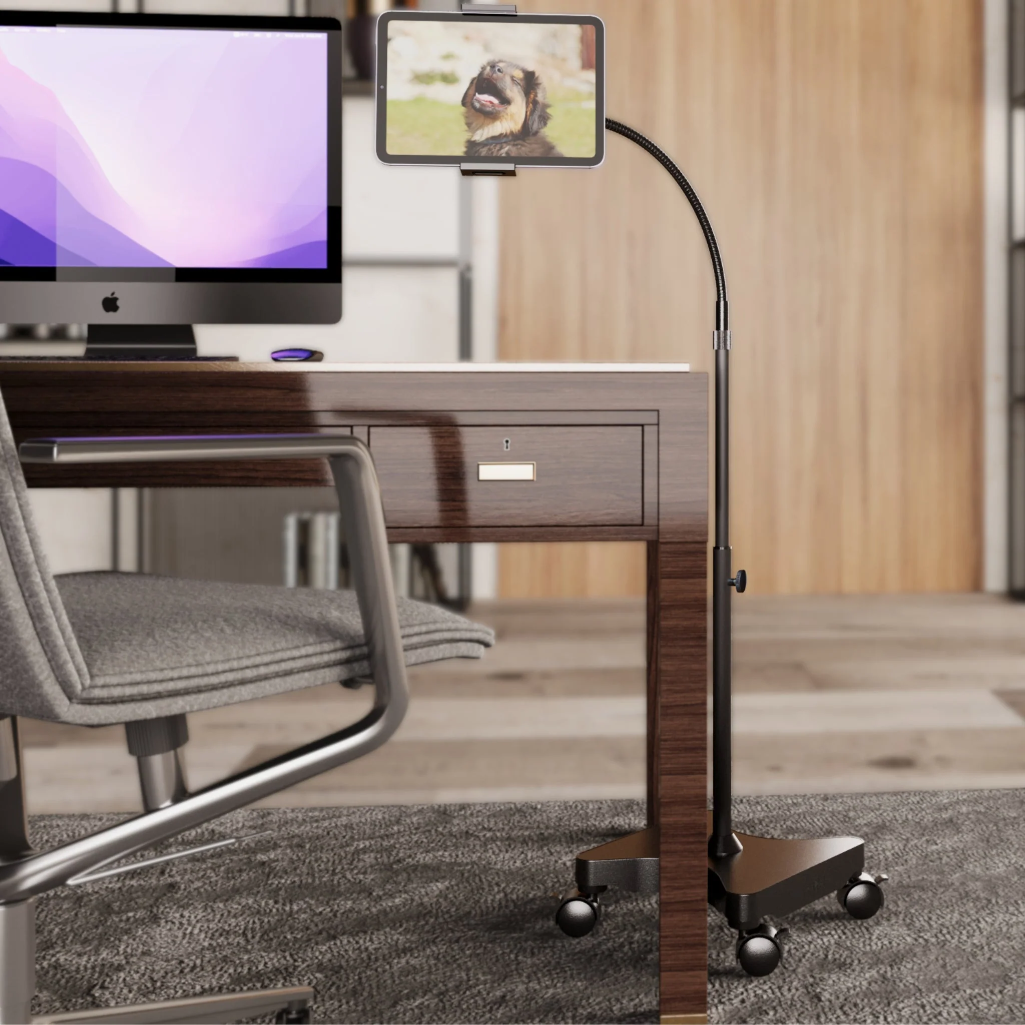 NEW - LEVO Gooseneck Tablet Floor Stand WITH Casters - Image 11