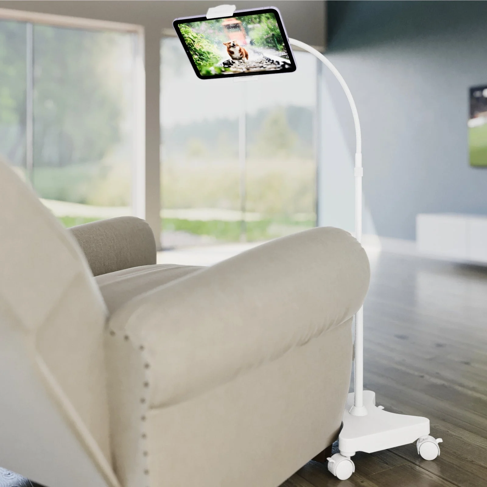 NEW - LEVO Gooseneck Tablet Floor Stand WITH Casters - Image 2