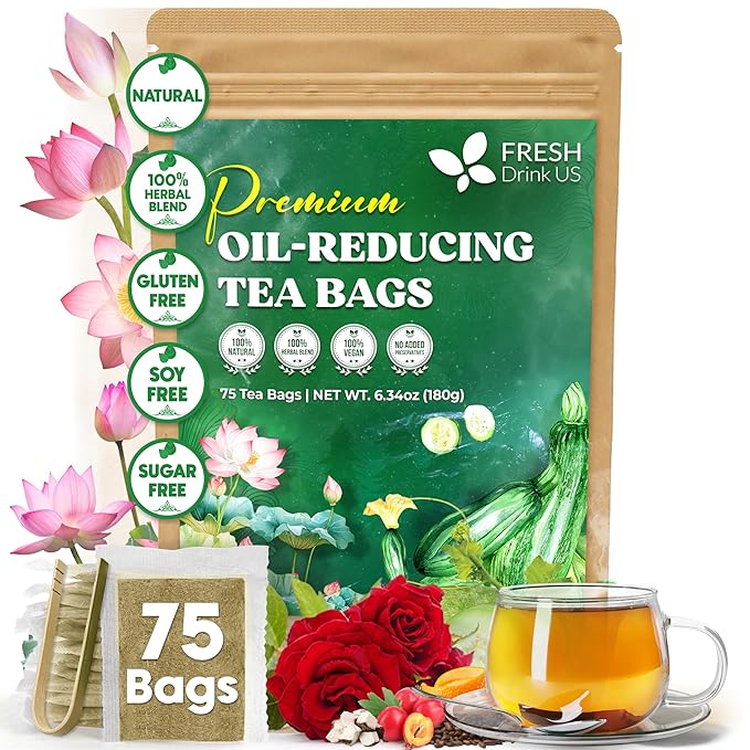 Oil Reducing Tea, Oil Cleansing for Liver, 10 Herbal Ingredients, Traditional Recipe Tea for Liver, 100% Natural, Easy Brewing, Steep Repeatedly (Tea Bags/ Tea Packs) - Image 12