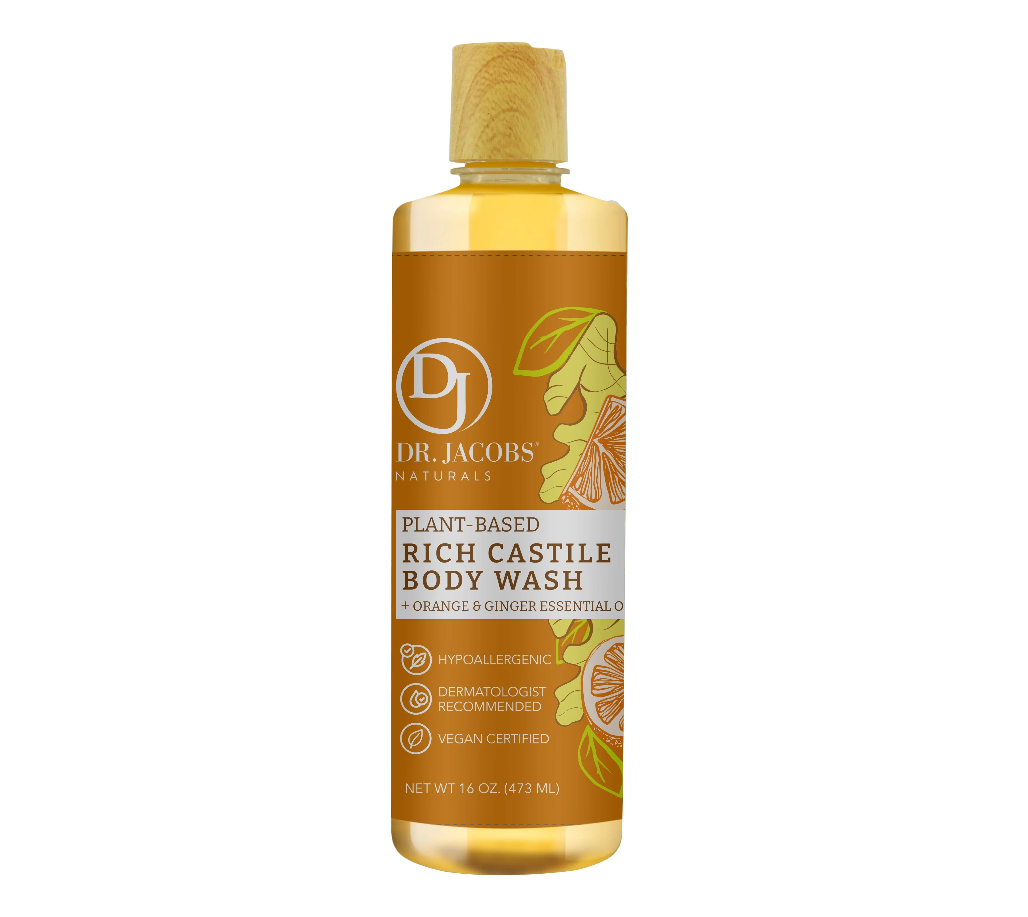 Orange & Ginger Castile Body Wash (All American) - Image 4