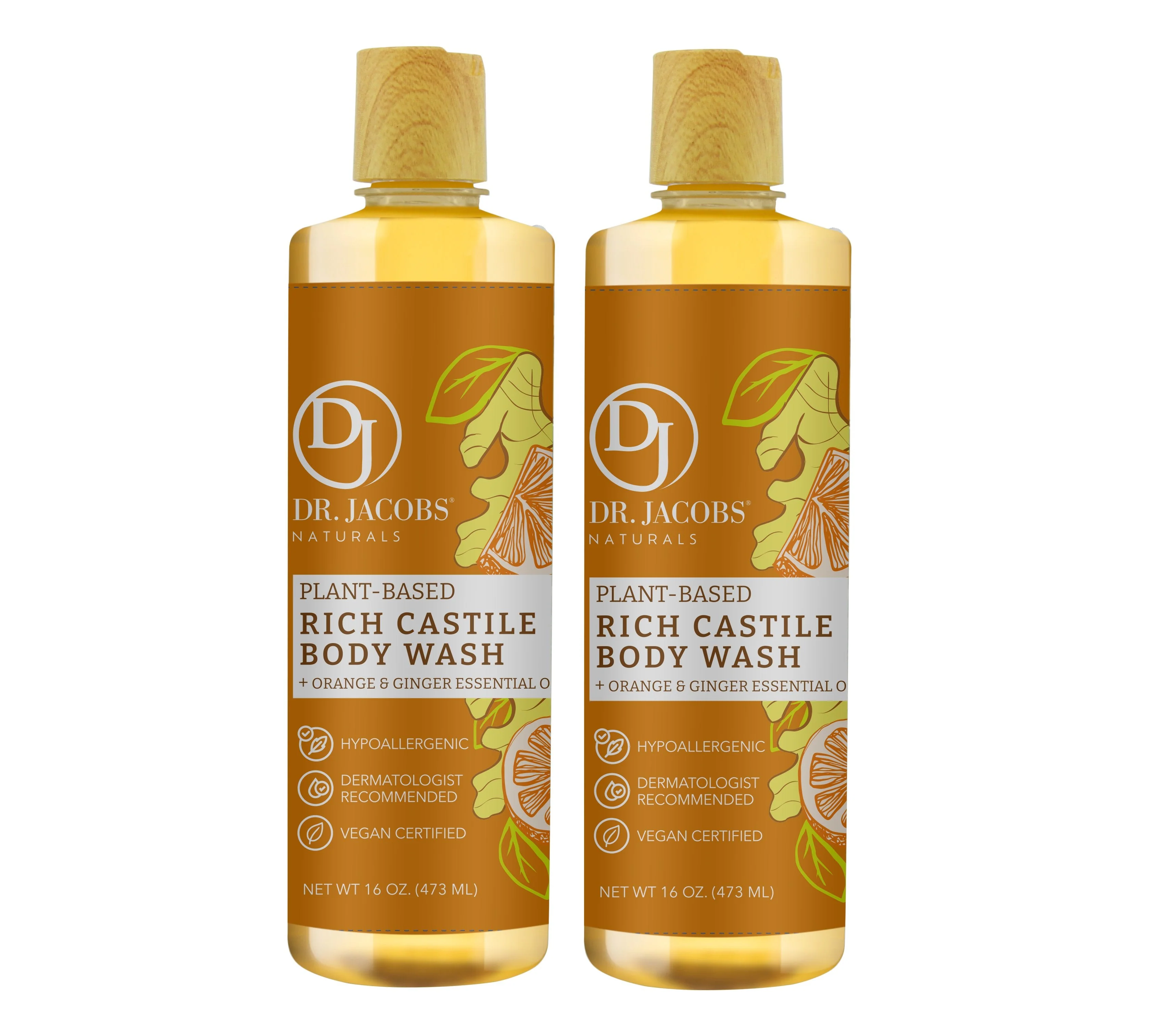 Orange & Ginger Castile Body Wash (All American) - Image 9