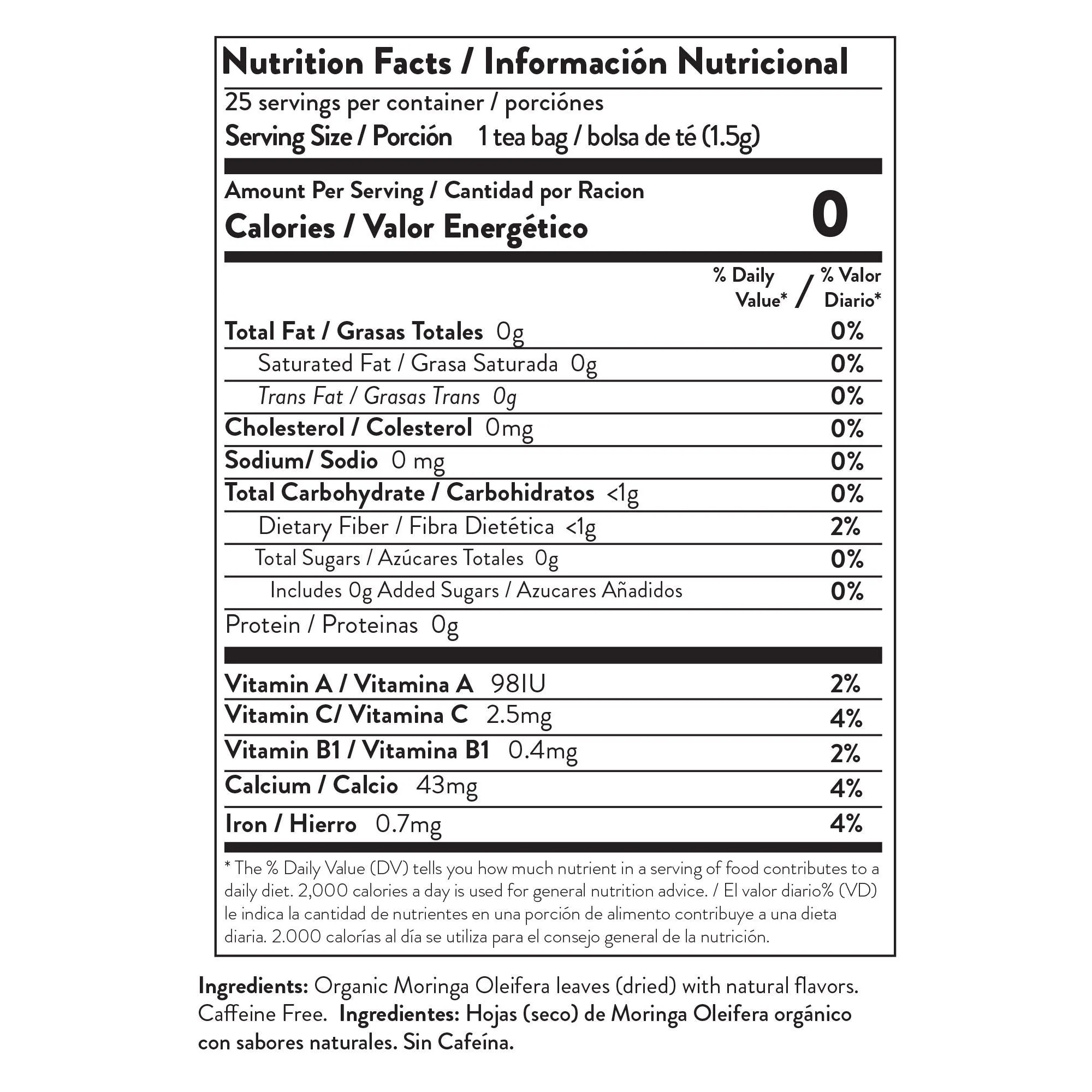 Organic Moringa Tea, Chocolate - Image 3