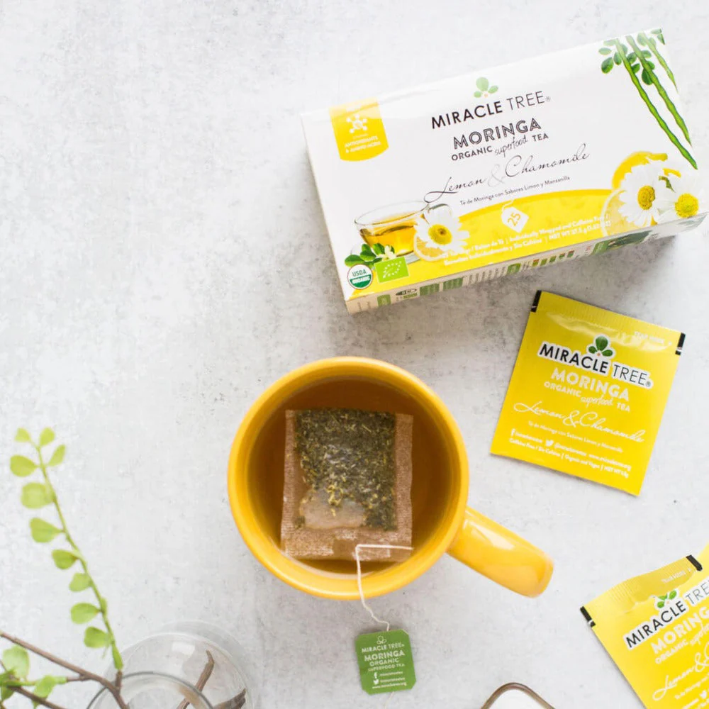 Organic Moringa Tea, Lemon & Chamomile - Image 4