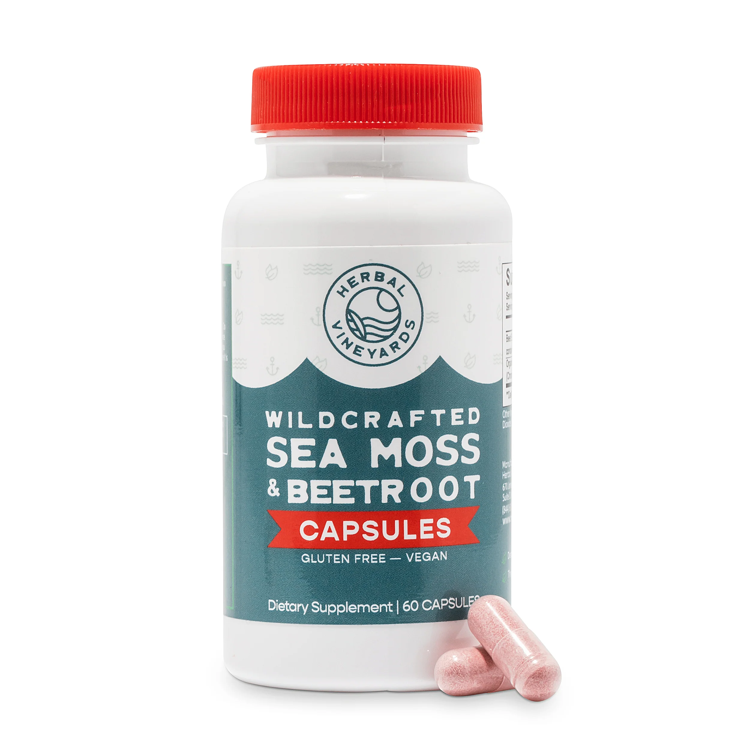 Organic Sea Moss & Beet Root Capsules - 60 Count - Image 7