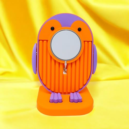 Penguin Charger Stand β Adorable Desk Organizer, Eco-Friendly (Beige & Grey) - Image 3
