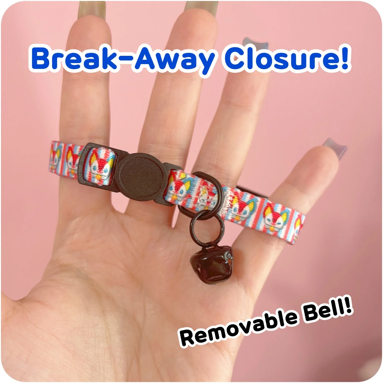Pixel Noopy BonBon Break Away Pet Collar - Image 2