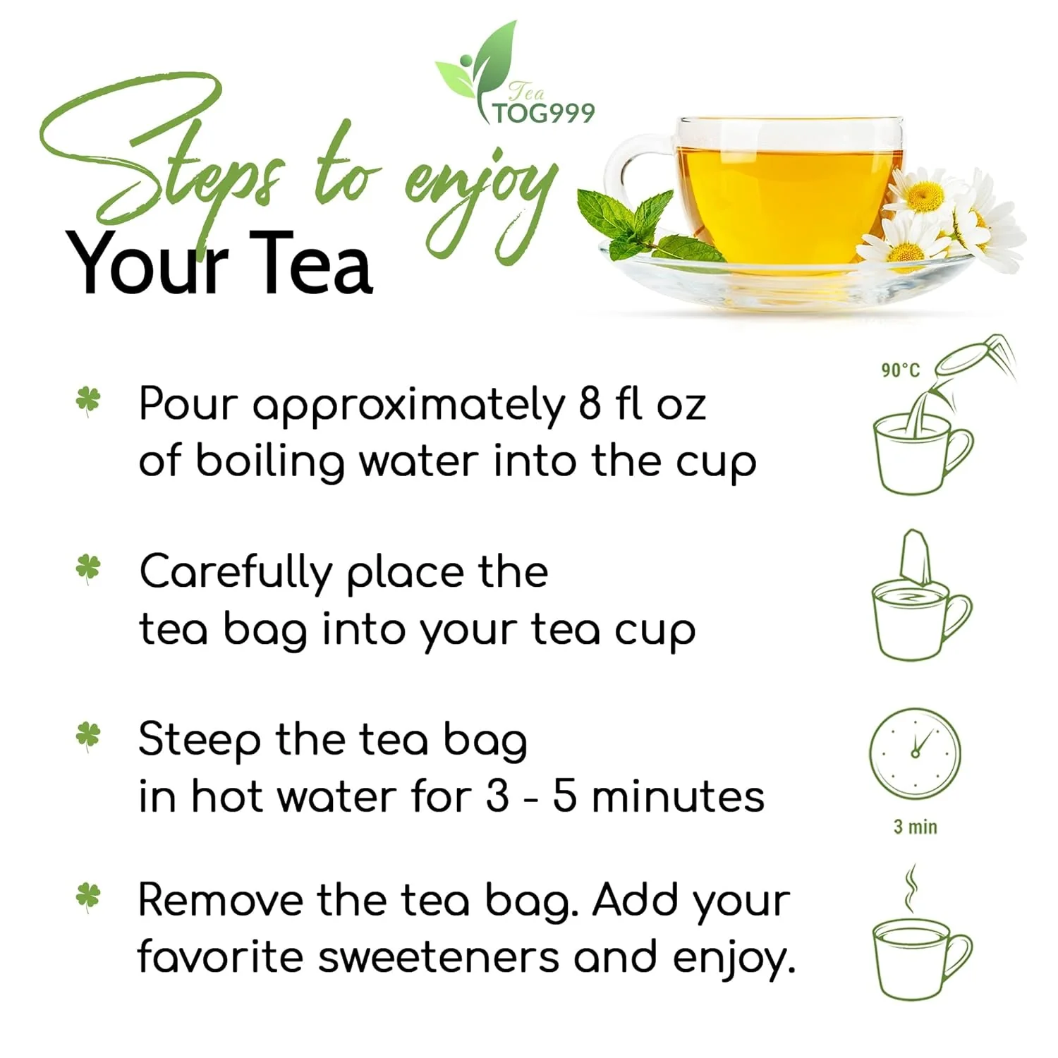 Plantain Leaf Tea Bags, 100% Natural & Pure Plantain Leaves. Loose Leaf Plantain Herbal Tea. Plantain Leaf Tea. No Sugar, No Caffeine, No Gluten, Vegan. - Image 3