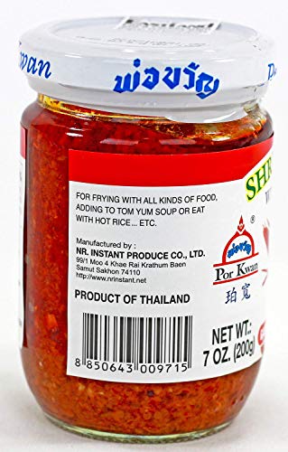 Por Kwan Thai Shrimp Paste with Bean Oil 7oz - Image 2