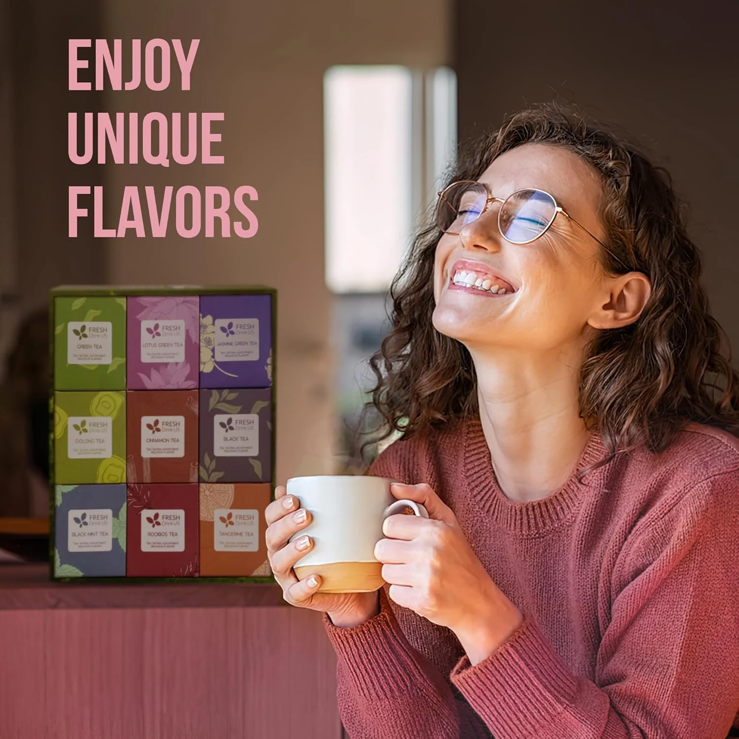 Premium 90 Tea Bags Sampler Assortment, 9 Different Flavors - Image 8