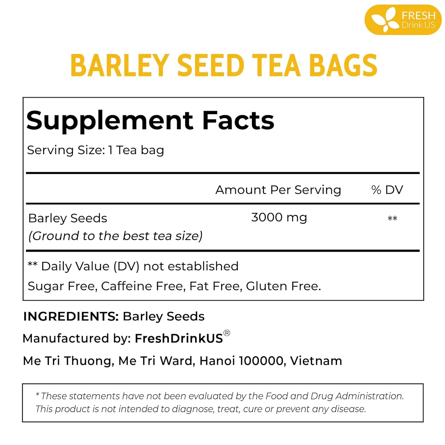 Premium Barley Tea Bags, 100% Natural & Pure from Barley. Loose Barey Herbal Tea. No Sugar, No Caffeine, No Gluten, Vegan. - Image 8