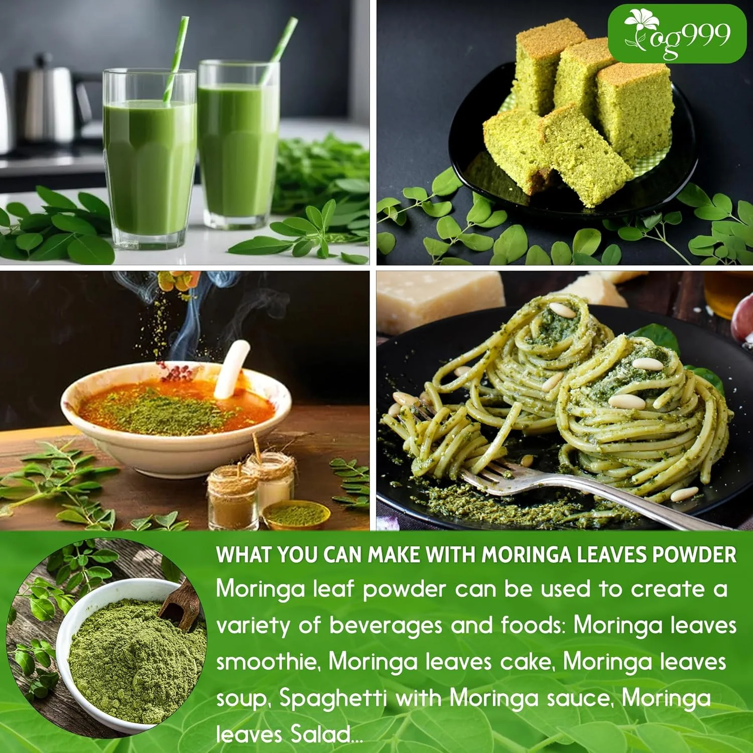 Premium Moringa Leaf Powder, 100% Natural and Pure from Moringa Leaves, No Additives, No Gluten, No Sugar, Vegan - Image 8