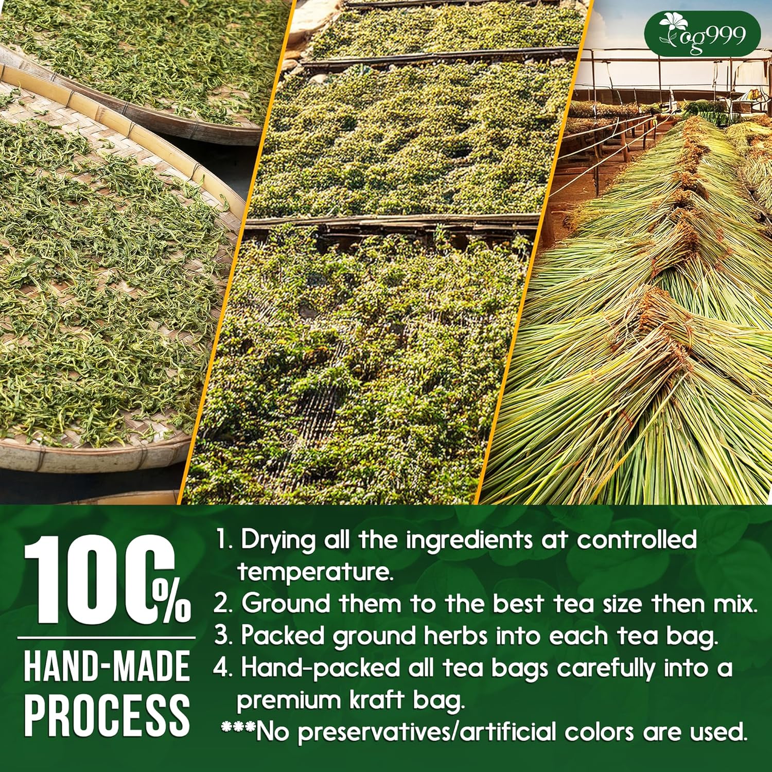 Premium Oregano Herbal Tea with Jasmine-Like Notes | Blend of Oregano, Thyme & Lemongrass - Image 7