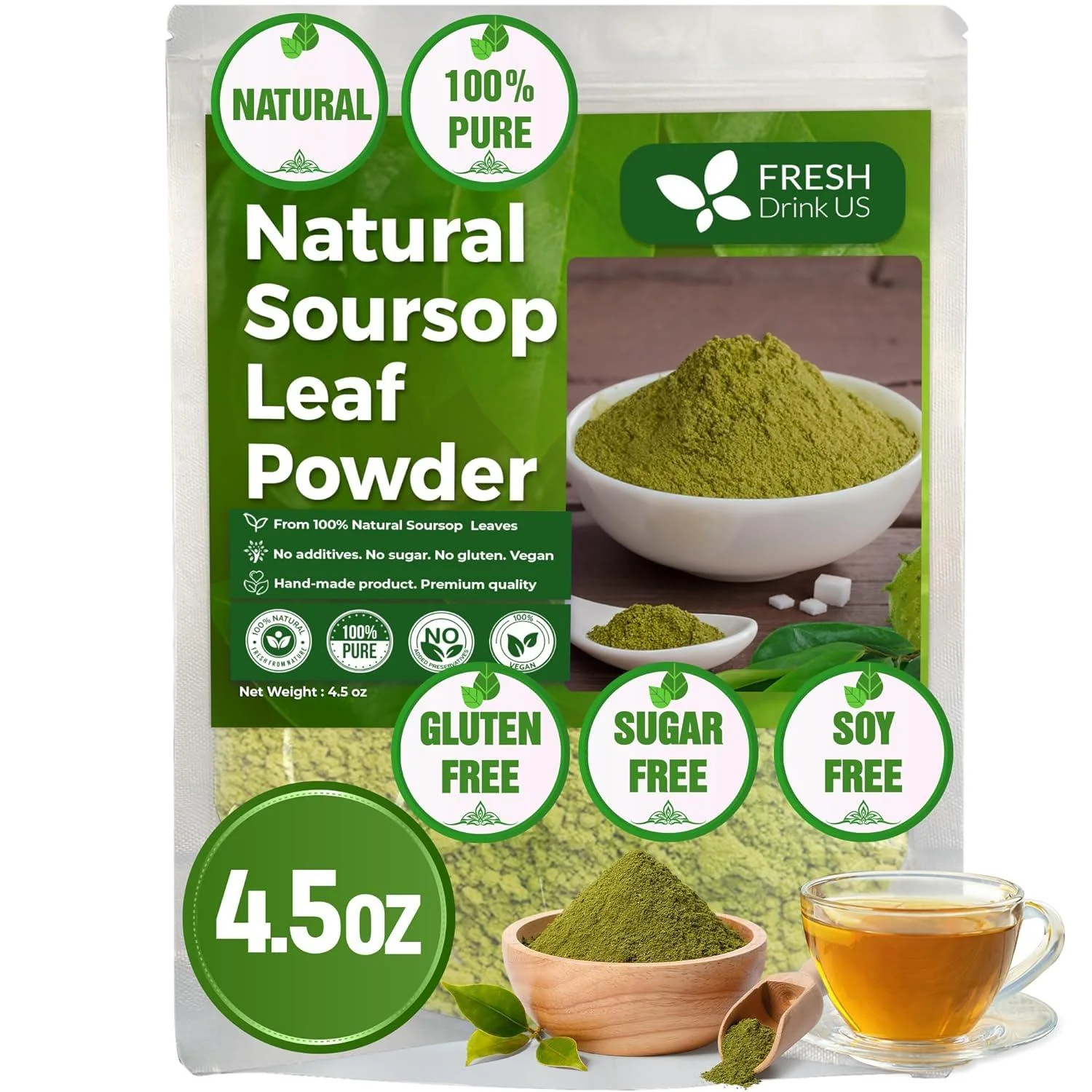 Premium Soursop Leaves Tea bags, Dried Soursop Leaves, Soursop Leaf Powder, Guanabana Leaves Tea, Hoja Guanabana Tea - Image 11