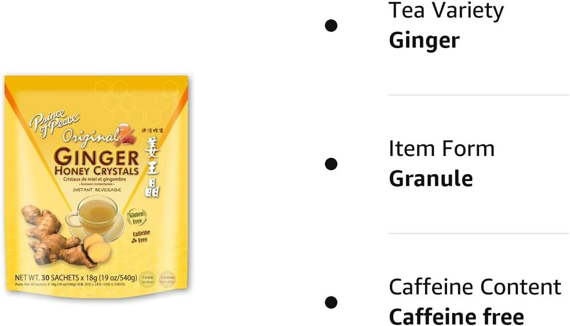 Prince of Peace Instant Ginger Honey Crystals, 30 Sachets - Image 7
